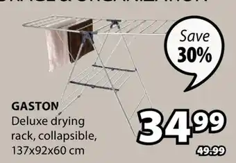 JYSK GASTON Deluxe drying rack, collapsible offer