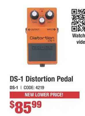 Long & McQuade DS-1 Distortion Pedal offer