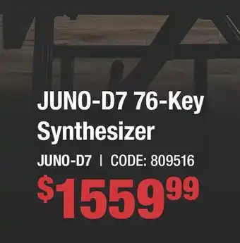 Long & McQuade JUNO-D7 76-Key Synthesizer offer