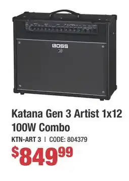 Long & McQuade Katana Gen 3 Artist 1x12 100W Combo offer