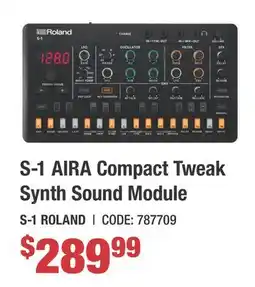 Long & McQuade AIRA Compact S-1 Tweak Synth Sound Module offer