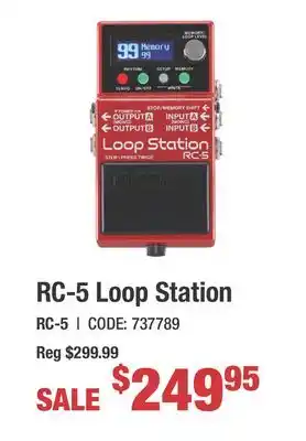 Long & McQuade RC-5 Loop Station offer