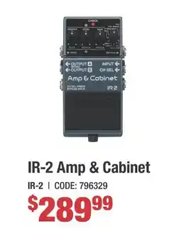 Long & McQuade IR-2 Amp & Cabinet offer