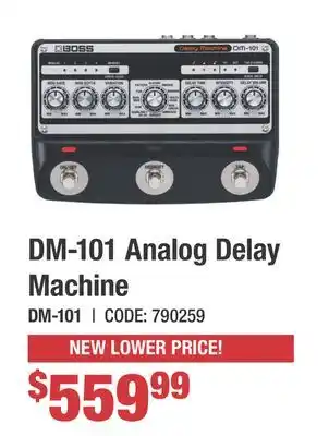 Long & McQuade DM-101 Analog Delay Machine offer