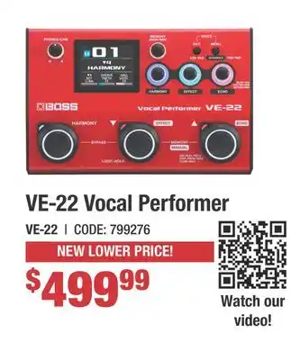 Long & McQuade VE-22 Vocal Performer offer