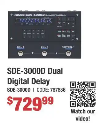 Long & McQuade SDE-3000D Dual Digital Delay offer