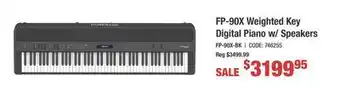 Long & McQuade FP-90X Weighted Key Digital Piano w/ Speakers offer