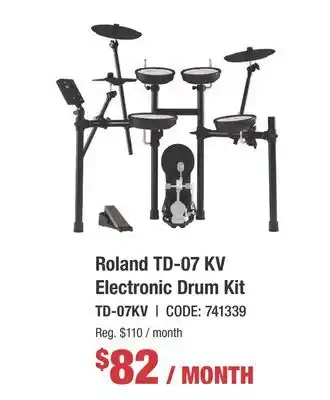 Long & McQuade Roland TD-07 KV Electronic Drum Kit offer