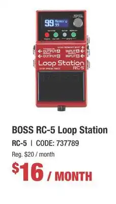 Long & McQuade RC-5 Loopstation offer