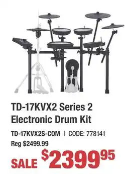 Long & McQuade TD-17KVX2 Series 2 Electronic Drum Kit offer