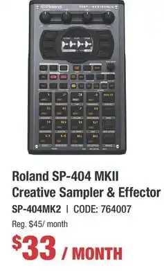 Long & McQuade SP-404MKII Creative Sampler and Effector offer