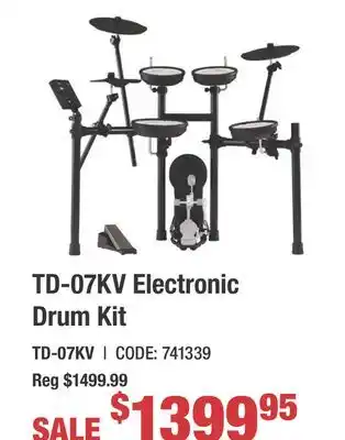 Long & McQuade TD-07KV Electronic Drum Kit offer