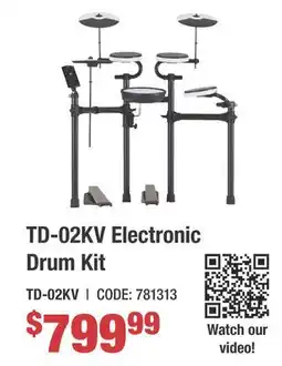 Long & McQuade TD-02KV 5-Piece Electronic Drum Kit with Stand offer