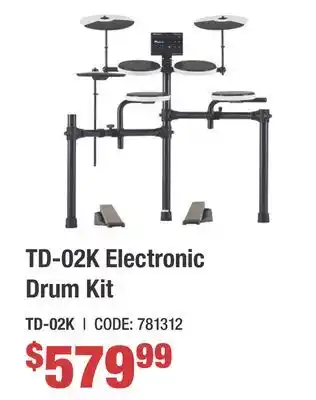 Long & McQuade TD-02K Electronic offer