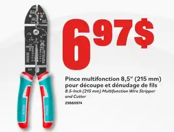 Matériaux Pont Masson 8.5-Inch (215 mm) Multifunction Wire Stripper and Cutter offer