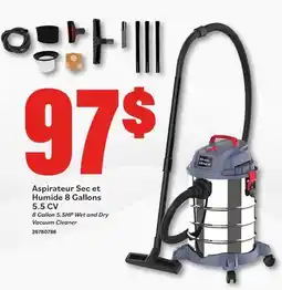 Matériaux Pont Masson Vaccum Wet & Dry 8 Gallons 5.5HP offer