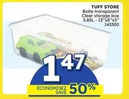 Rossy TUFF STORE Clear storage box offer