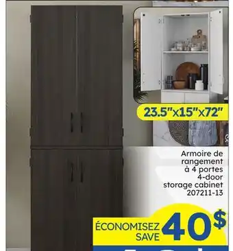 Rossy 4-door storage cabinet offer