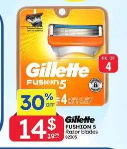 Rossy Gillette FUSHION 5 Razor blades offer