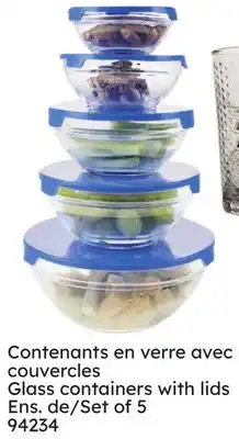 Rossy Glass containers with lids offer