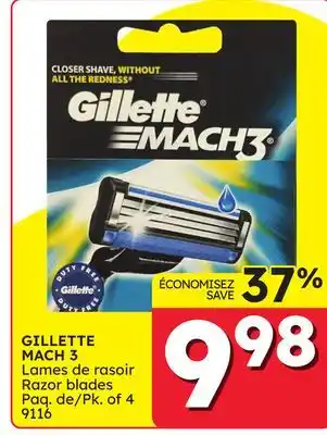 Rossy GILLETTE MACH 3 Razor blades offer