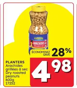 Rossy PLANTERS Dry roasted peanuts offer