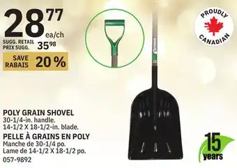 BMR POLY GRAIN SHOVEL offer