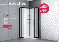 Bath Depot Ens. de douche ronde 34 x 34 po Thallo offer