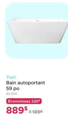 Bath Depot Bain autoportant 59 po Yuri offer