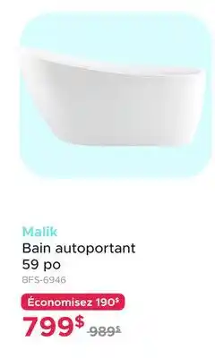 Bath Depot Bain autoportant 59 po Malik offer