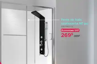 Bath Depot Porte de bain coulissante 60 po offer