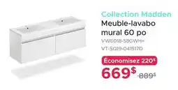 Bath Depot Meuble-lavabo mural 60 po Collection Madden offer