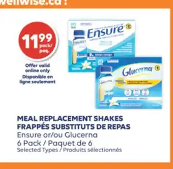 Wellwise by Shoppers FRAPPÉS SUBSTITUTS DE REPAS offer