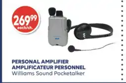 Wellwise by Shoppers AMPLIFICATEUR PERSONNEL Williams Sound Pocketalker offer