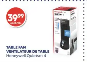 Wellwise by Shoppers VENTILATEUR DE TABLE Honeywell offer