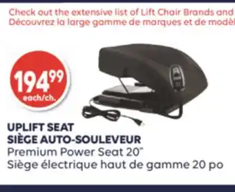 Wellwise by Shoppers UPLIFT SEAT SIÈGE AUTO-SOULEVEUR Siège électrique haut de gamme 20 po offer