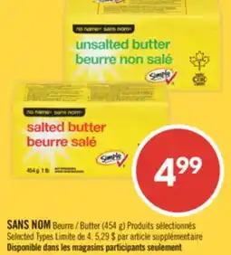 Pharmaprix NO NAME Butter (454 g) offer