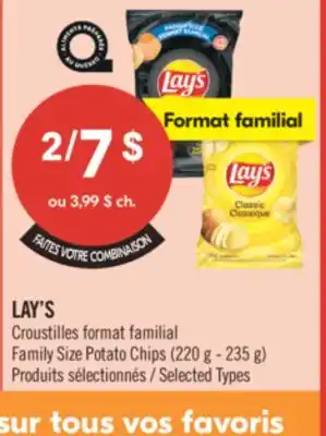 Pharmaprix LAY'S Family Size Potato Chips offer