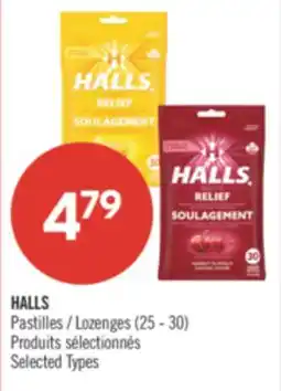 Pharmaprix HALLS Lozenges offer