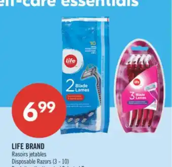 Pharmaprix LIFE BRAND Disposable Razors offer