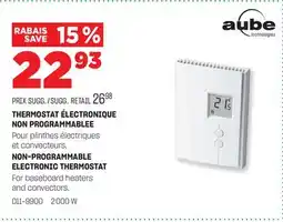 BMR THERMOSTAT ÉLECTRONIQUE NON PROGRAMMABLEE offer