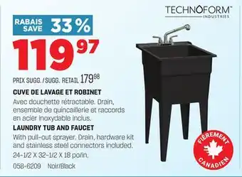 BMR CUVE DE LAVAGE ET ROBINET offer