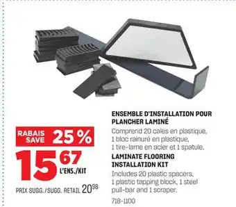 BMR ENSEMBLE D'INSTALLATION POUR PLANCHER LAMINÉ offer