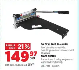 BMR COUTEAU POUR PLANCHER offer