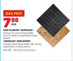 BMR SOUS-PLANCHER BARRICADE offer