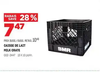 BMR CAISSE DE LAIT offer