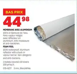 BMR MEMBRANE AVEC ALUMINIUM offer