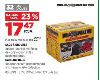 BMR SACS À ORDURES offer