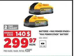 BMR BATTERIE MAX POWER STACK MAX POWER STACK BATTERY offer