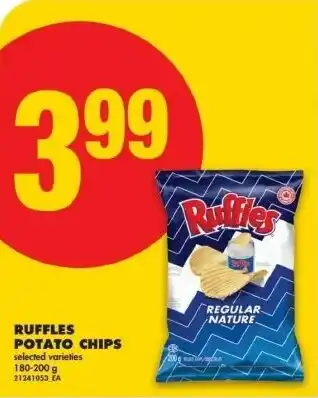 No Frills Ruffles potato chips offer